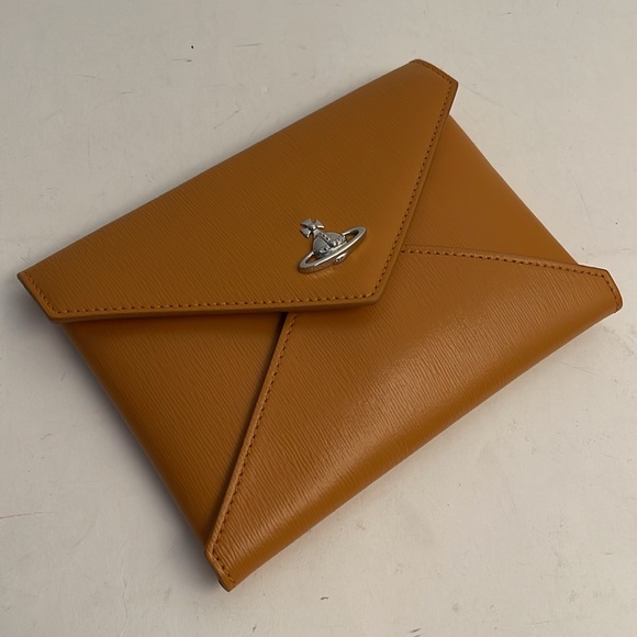 Vivienne Westwood SS19 wallet yellow embossed leather BRAND NEW no tag